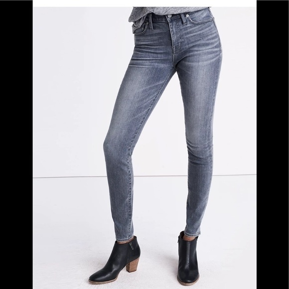 Madewell 9" High-Rise Skinny Jeans in Shaw Wash Size 24 - Picture 1 of 6